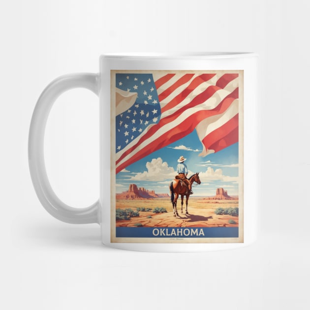 Oklahoma United States of America Tourism Vintage Poster by TravelersGems
